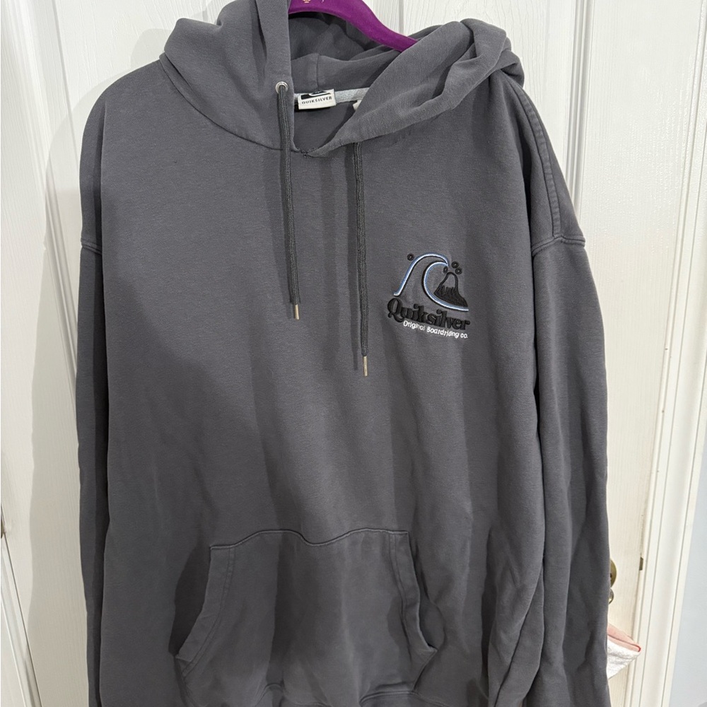 Quiksilver Men's Gray Hoodie Sweater